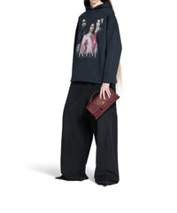 BEL AIR / Bel Air Clutch On Strap Small - Dark Burgundy