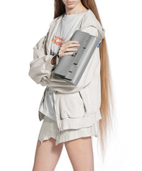 Bel Air Clutch On Strap Small - Cloud Grey
