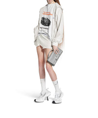 Bel Air Clutch On Strap Small - Cloud Grey