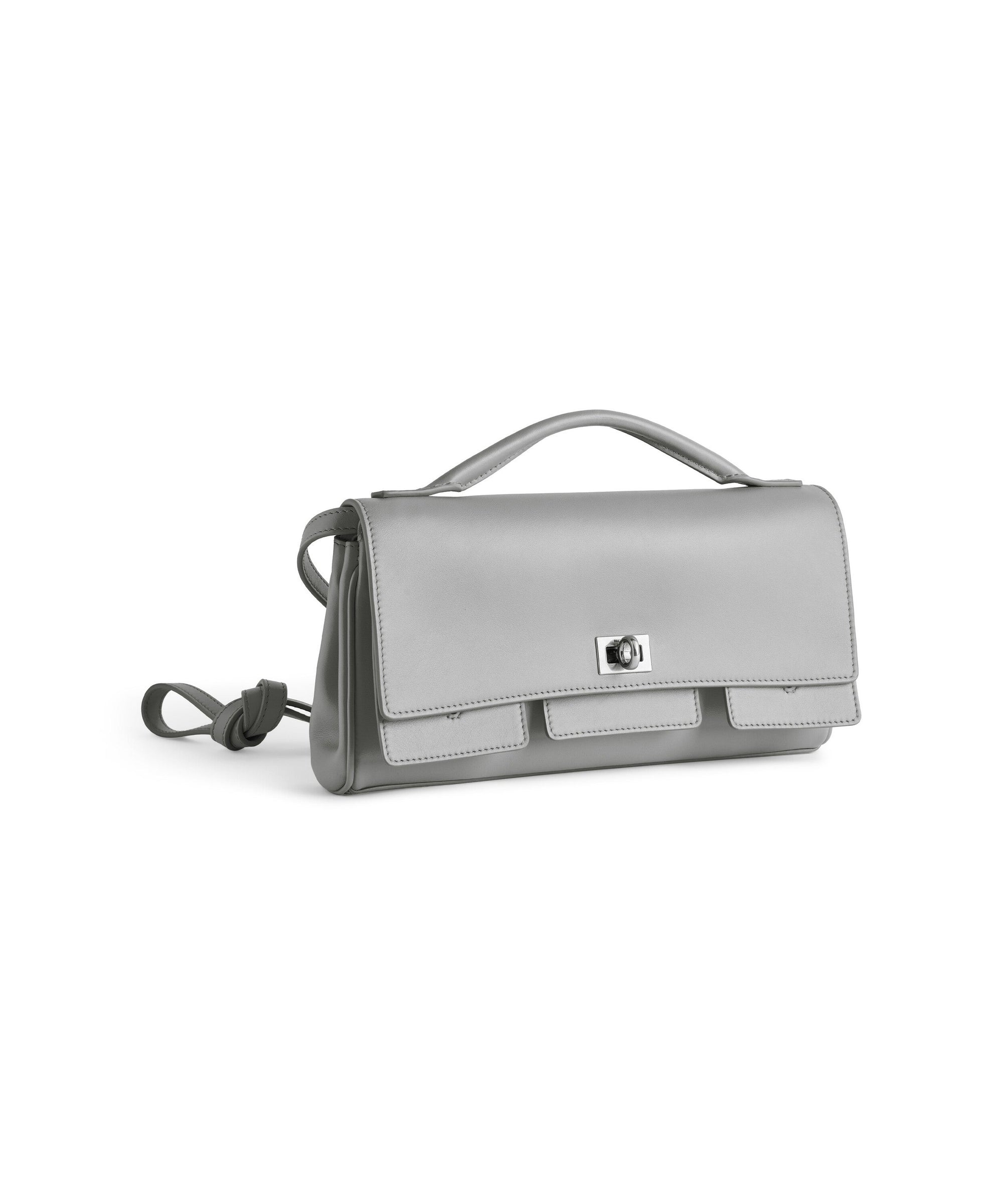 Bel Air Clutch On Strap Small - Cloud Grey