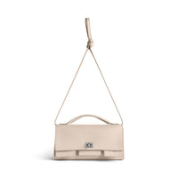 Bel Air Clutch On Strap Small - Almond