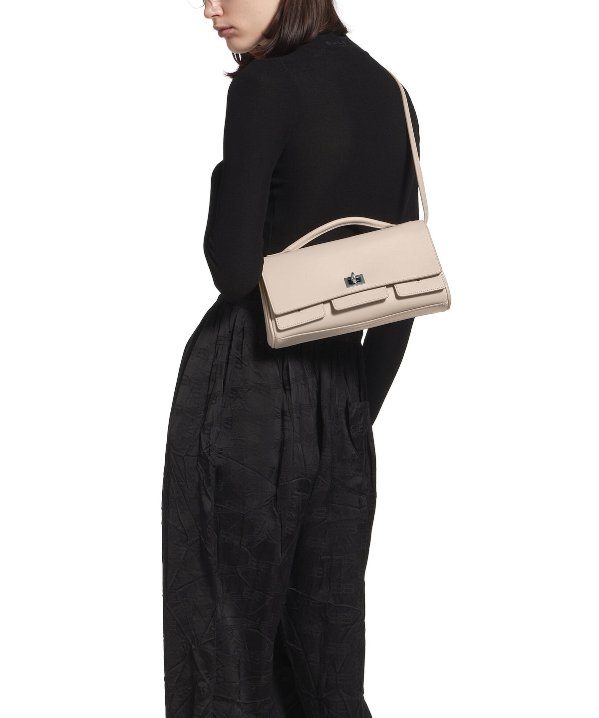 BEL AIR / Bel Air Clutch On Strap Small - Almond