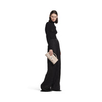 Bel Air Clutch On Strap Small - Almond