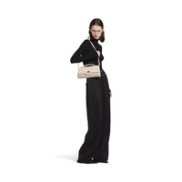 Bel Air Clutch On Strap Small - Almond