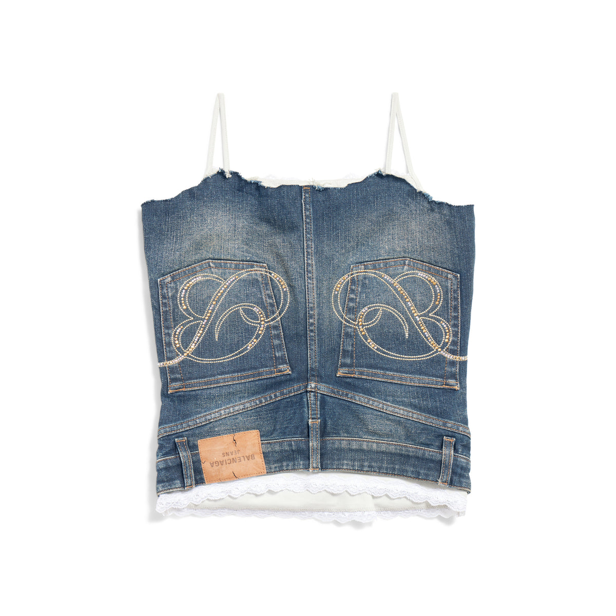 Patched Tank Top - Dark Blue