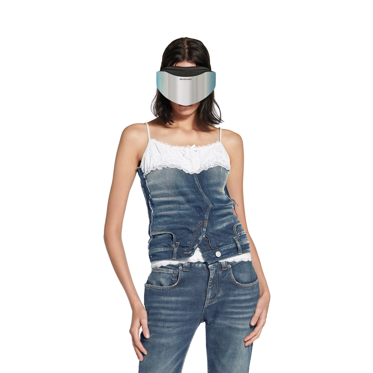 Patched Tank Top - Dark Blue