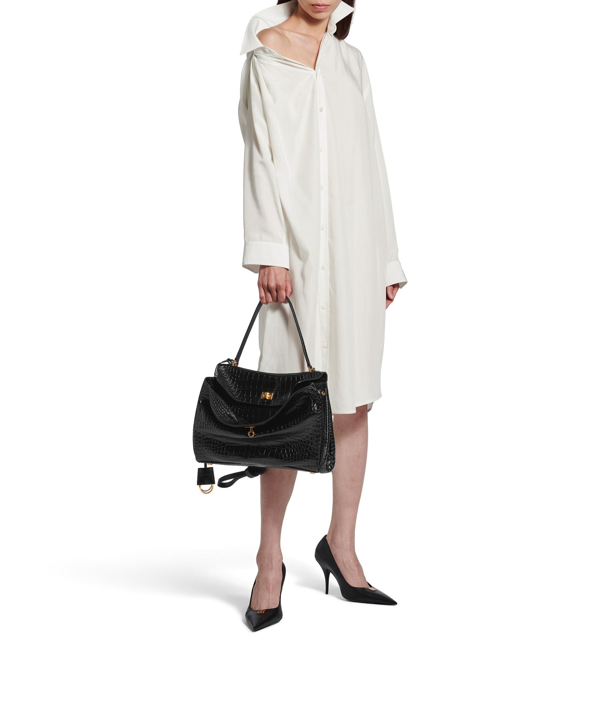 One Shoulder Dress - Dirty White