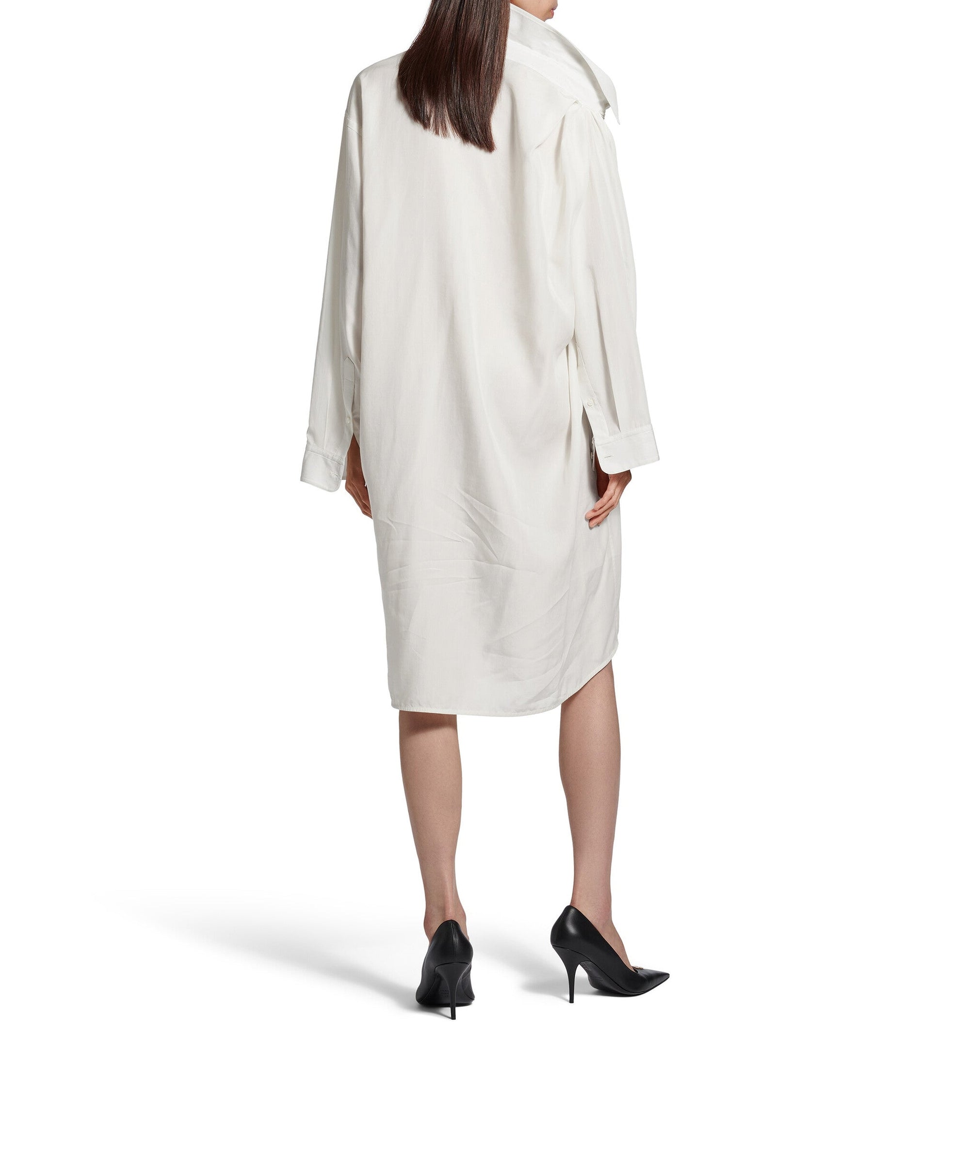 One Shoulder Dress - Dirty White