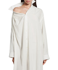 One Shoulder Dress - Dirty White