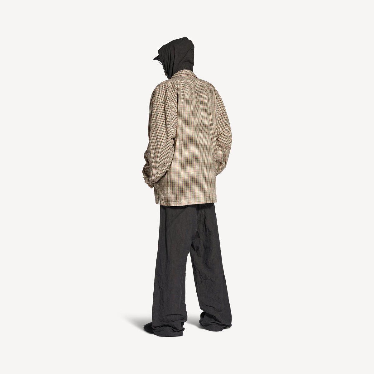 Zip-Up Shirt - Beige & Khaki