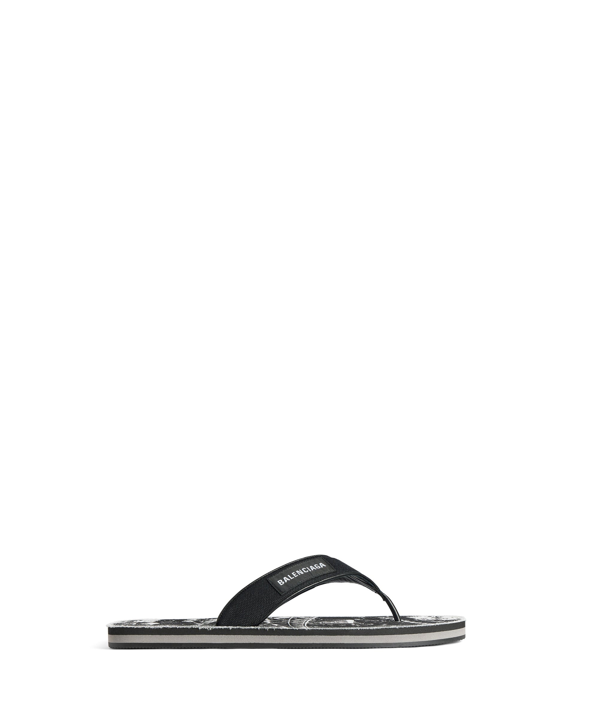 Sunset Thong Flat - Black & White