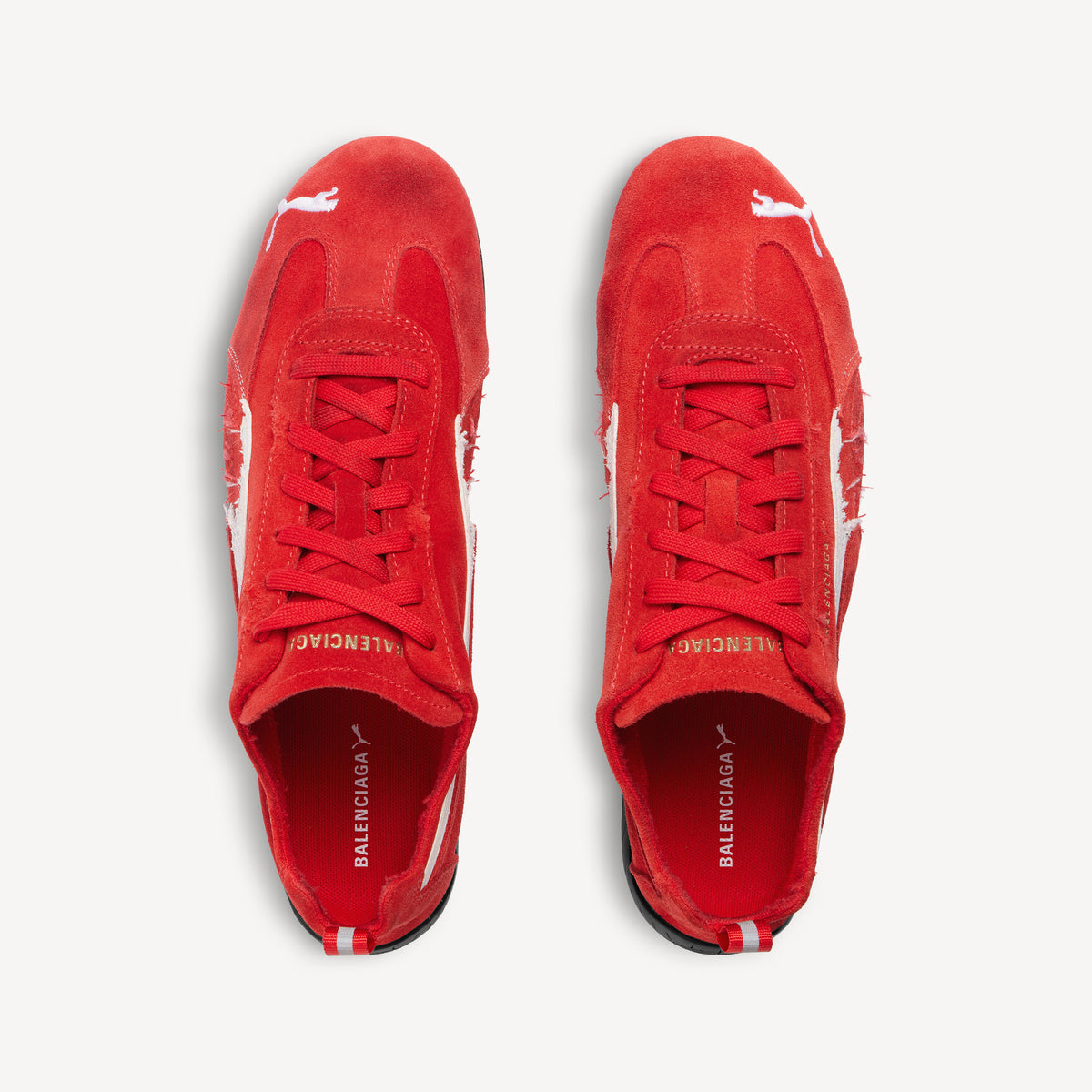 Speedcat Suede Balenciaga - Red & White & Black