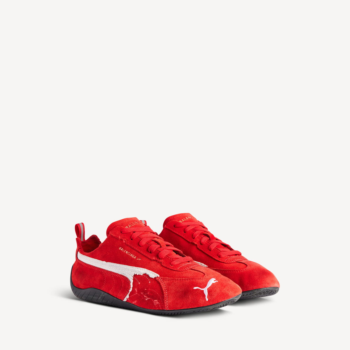 Speedcat Suede Balenciaga - Red & White & Black
