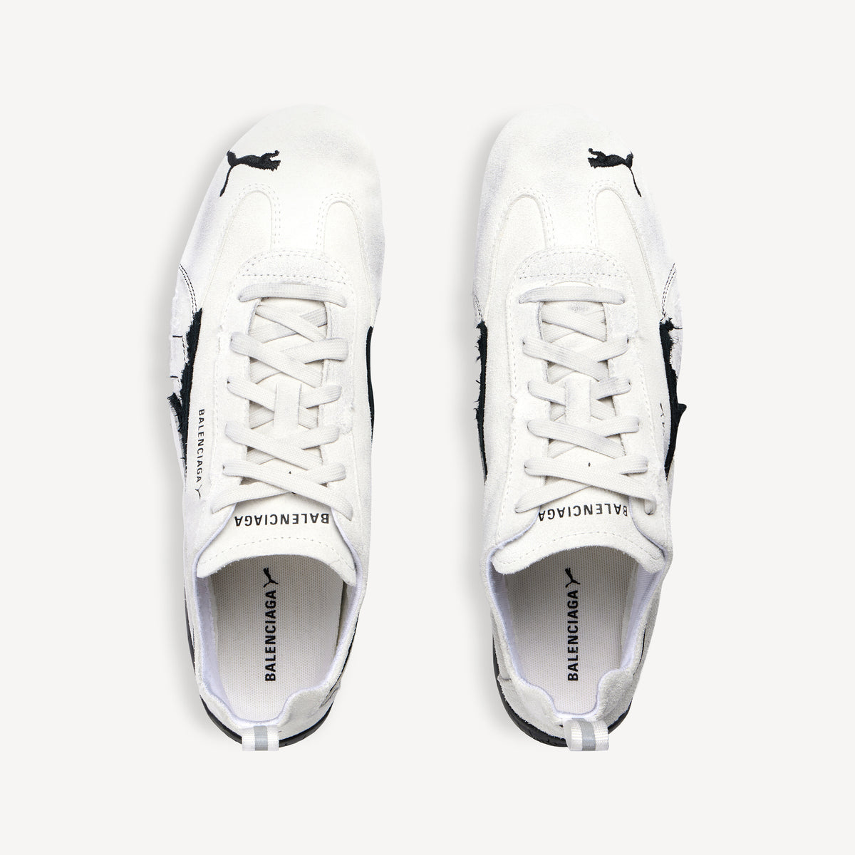 Speedcat Suede Balenciaga - White & Black