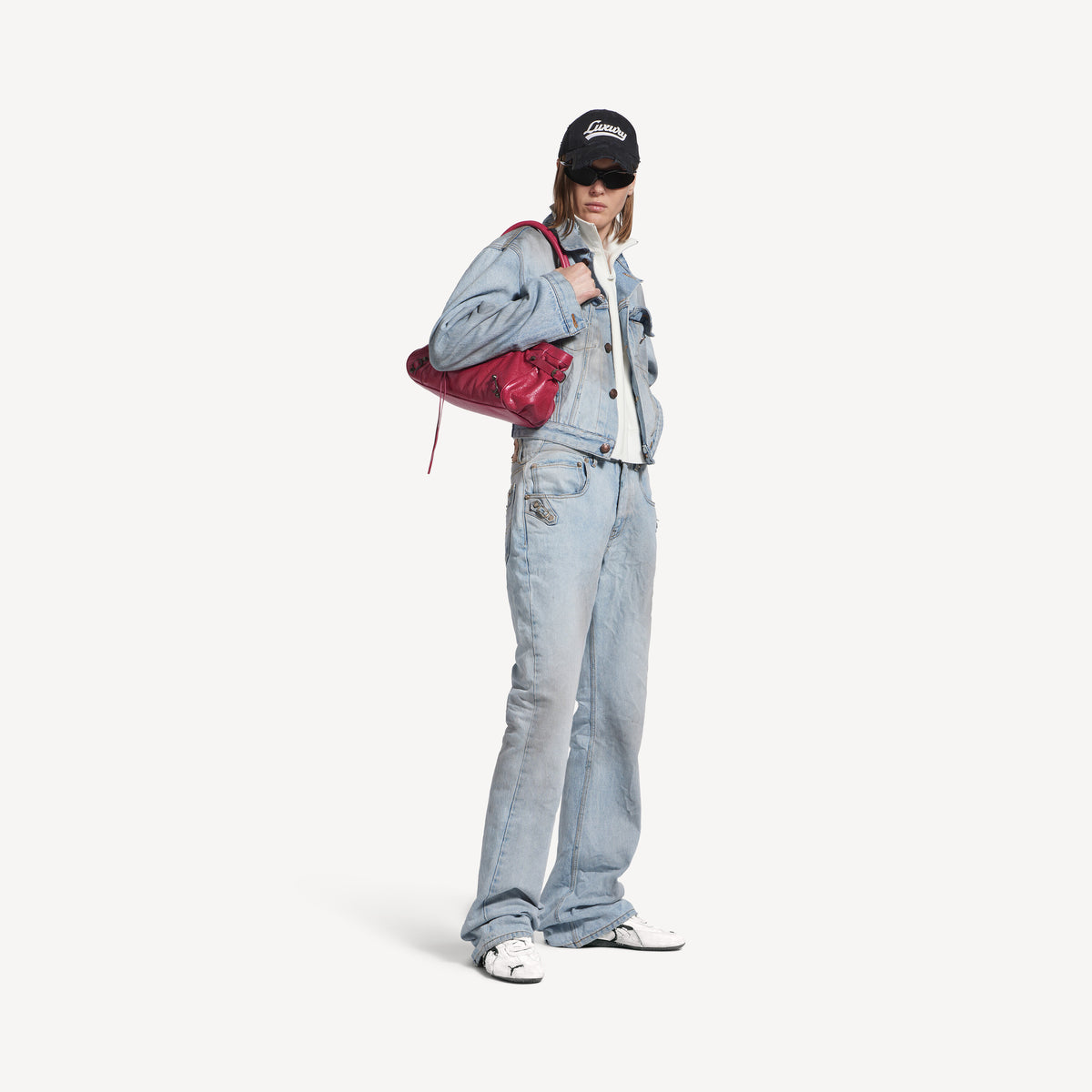 Speedcat Suede Balenciaga - White & Black