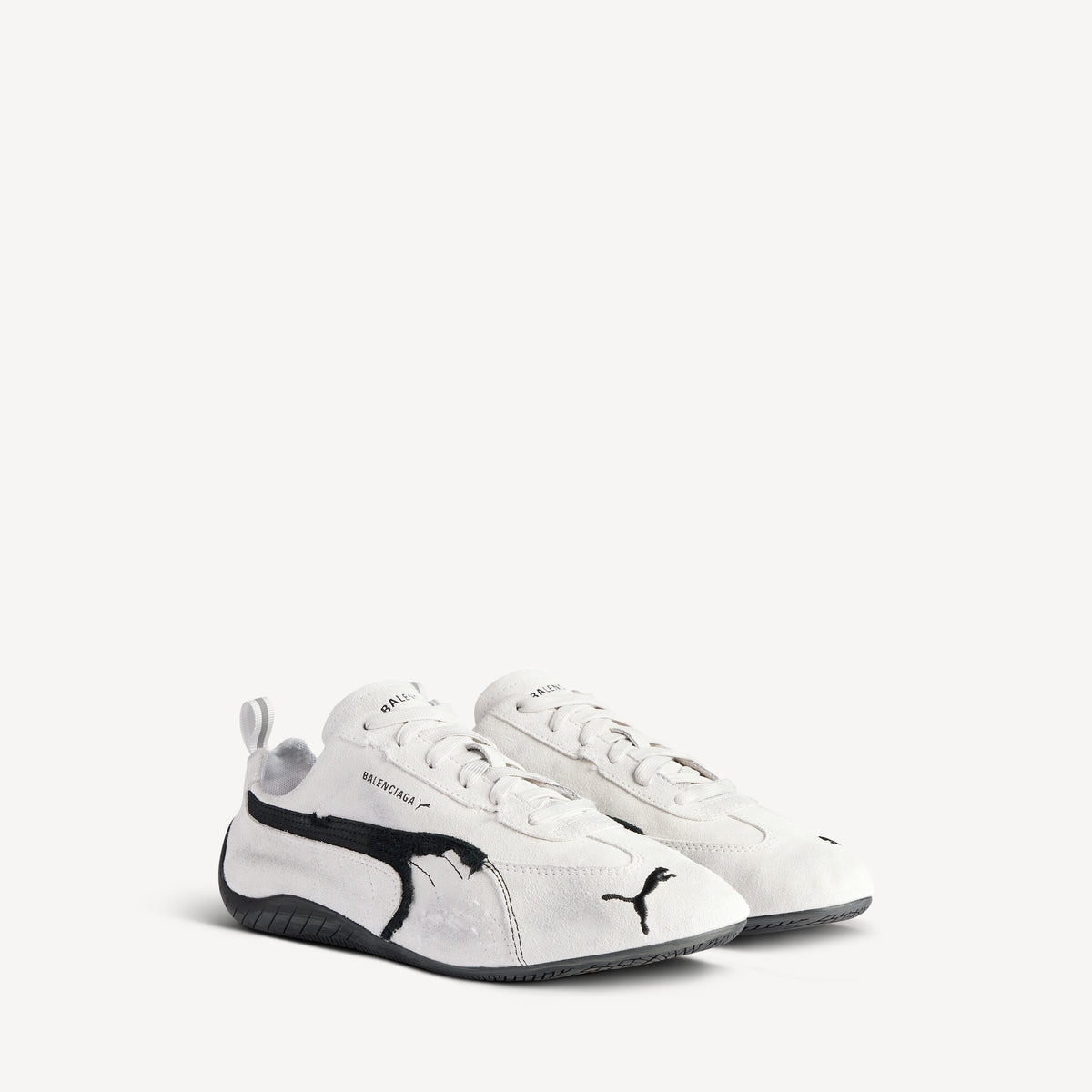 Speedcat Suede Balenciaga - White & Black