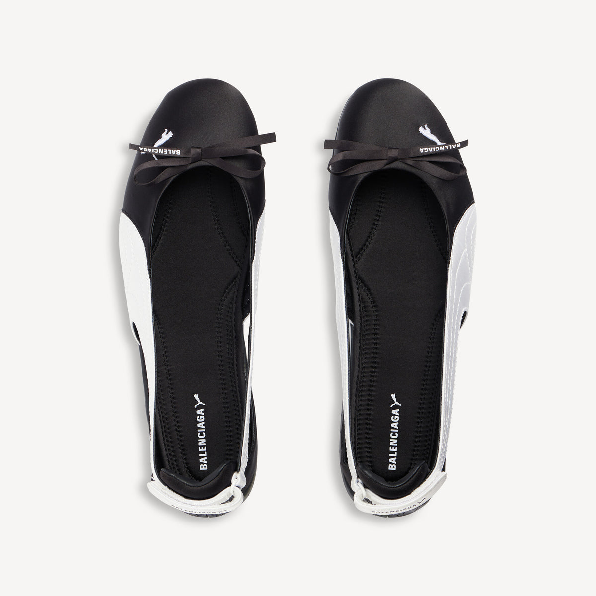 Speedcat Ballet Satin Balenciaga - Black & White