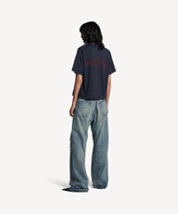 Washed Crayon Political T-Shirt - Washed Black