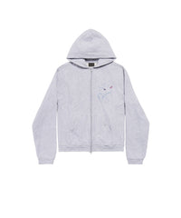 Balenciaga Music x Britney Spears Series Zip-Up Hoodie - Light Heather Grey