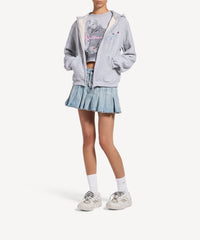 Balenciaga Music x Britney Spears Series Zip-Up Hoodie - Light Heather Grey
