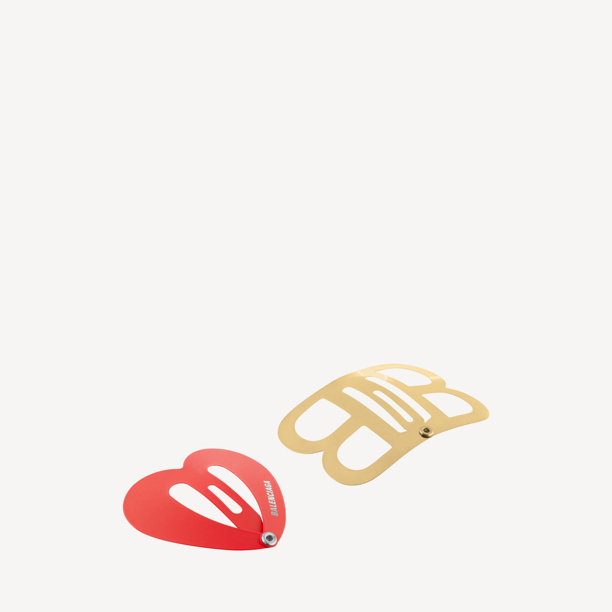 Bazaar Love BB Snap Clip Set - Red & Gold