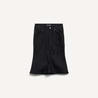 Godet Midi Skirt - Black