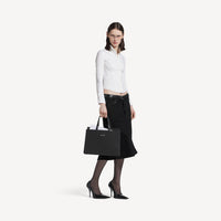 Godet Midi Skirt - Black