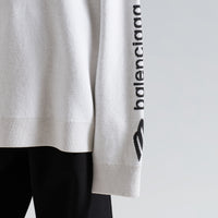 3B Sports Icon Ski Crewneck - White & Black