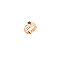 Four-Leaf rose gold & diamonds Ring - Rose Gold