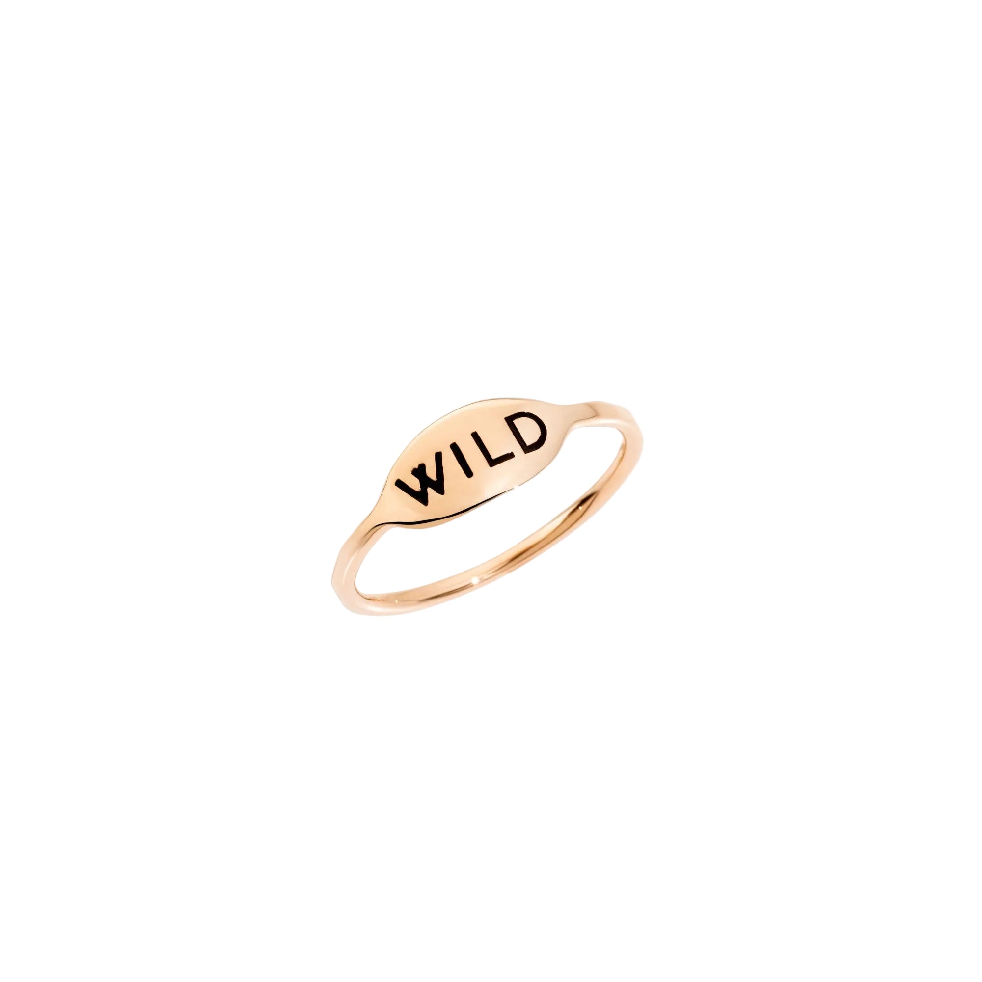 Ring Wild Oval 9K Rose Gold - Rose Gold