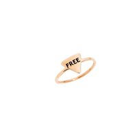 Ring Free Triangolar 9K Rose Gold - Rose Gold