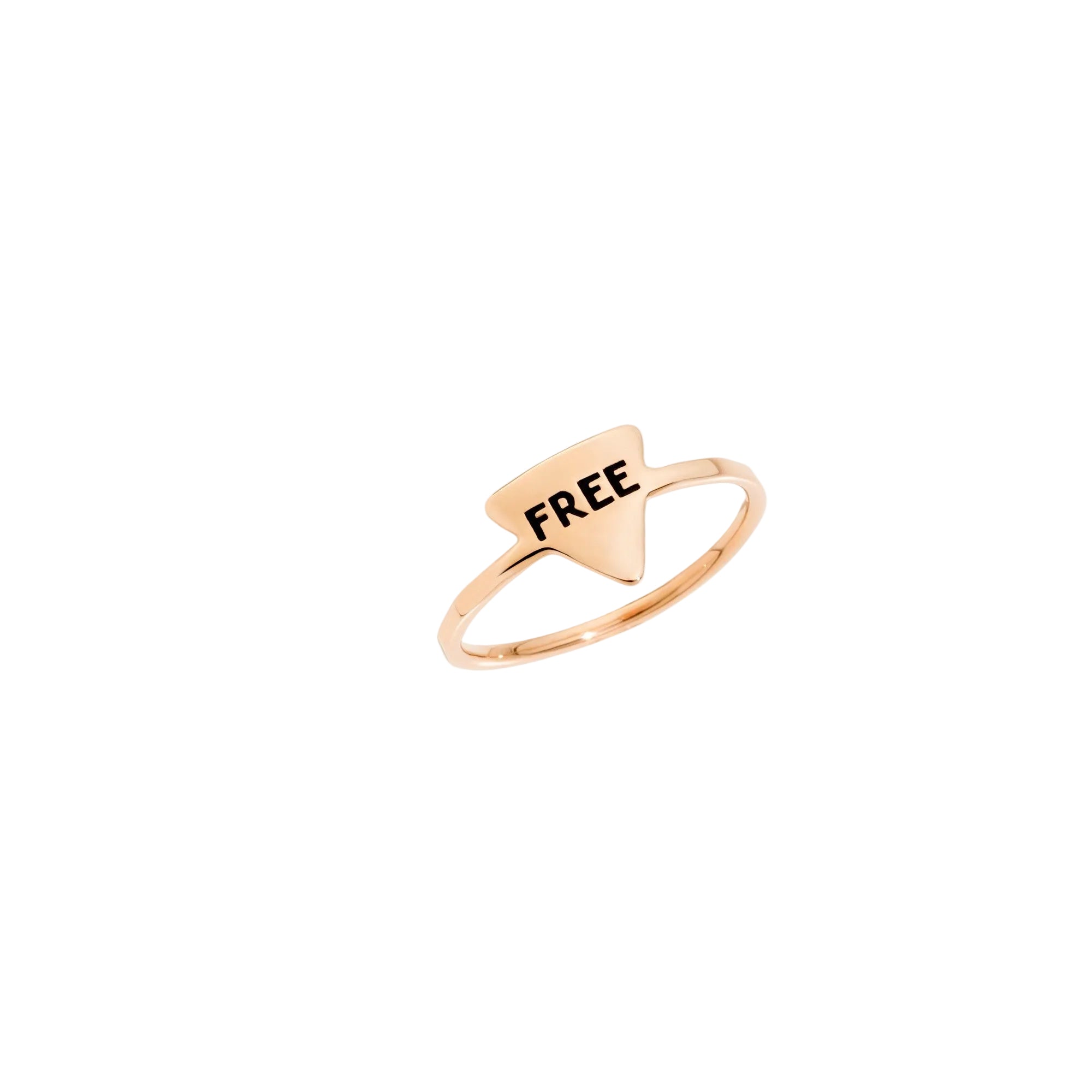 Ring Free Triangolar 9K Rose Gold - Rose Gold