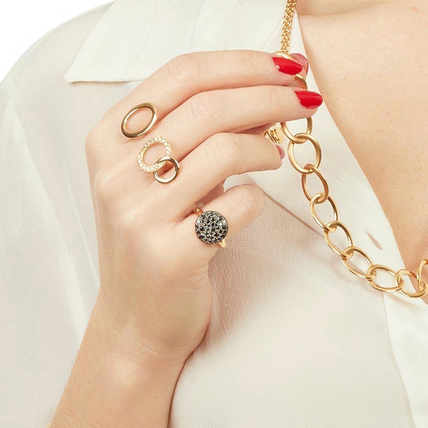 Sabbia Diamond & Rose gold Ring - Rose gold
