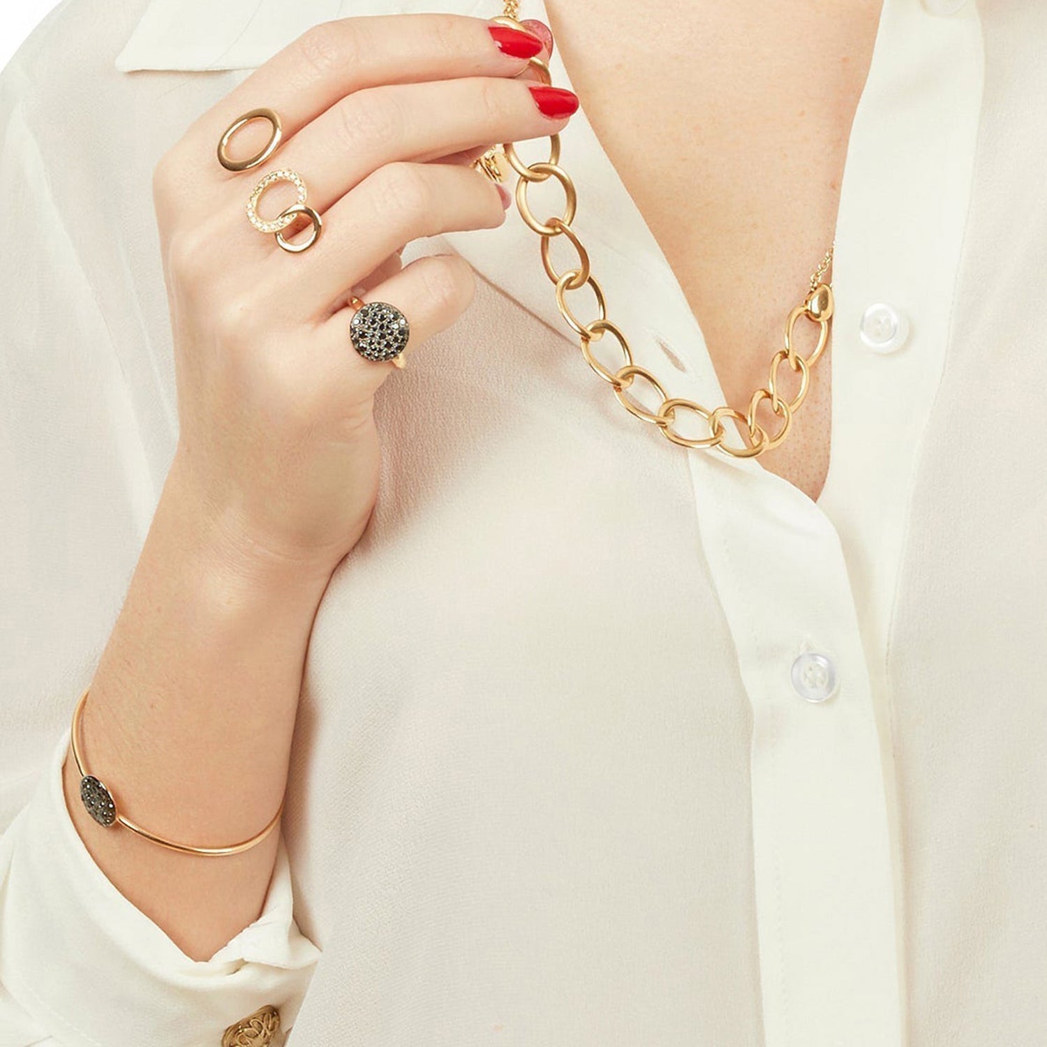 Sabbia Diamond & Rose gold Bracelet - Rose gold
