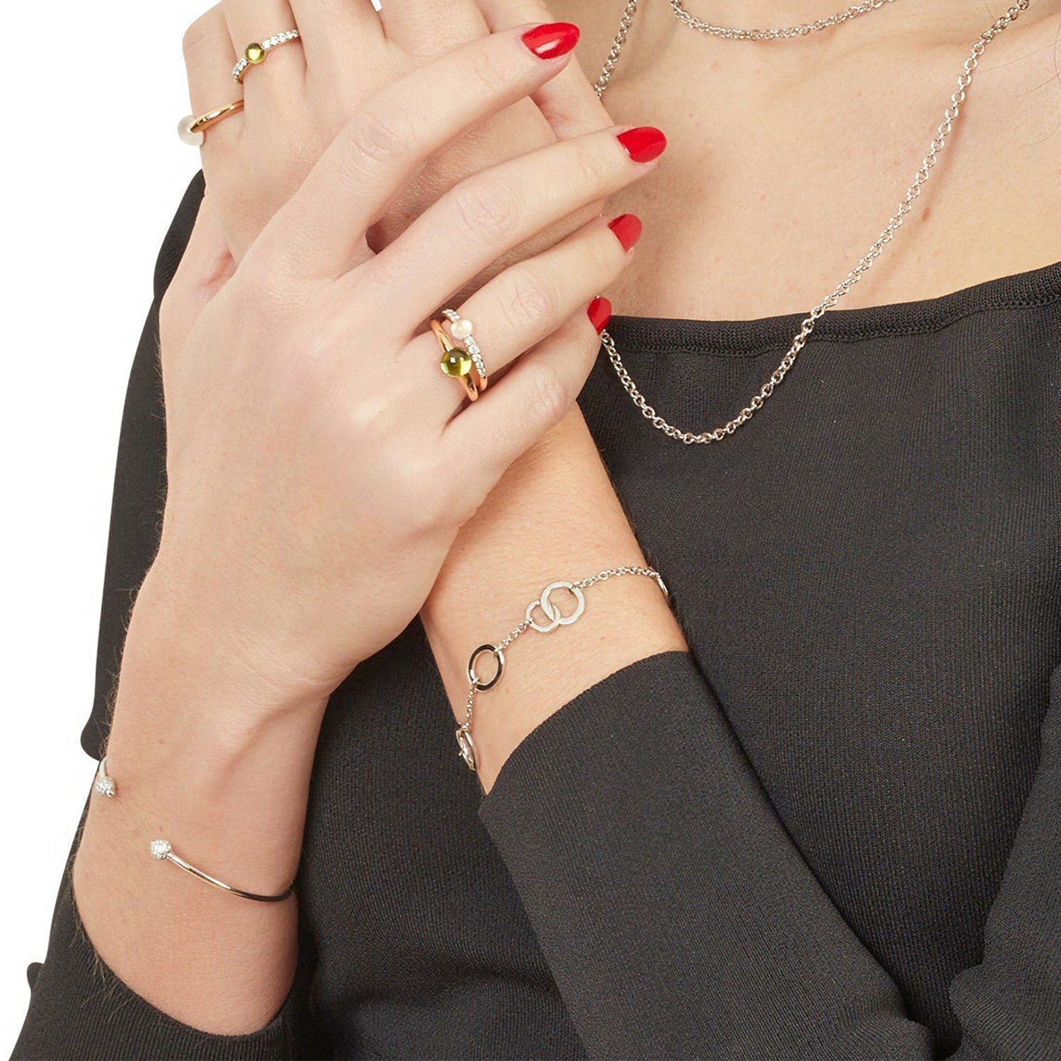 Brera Diamond & White gold Bracelet - White gold