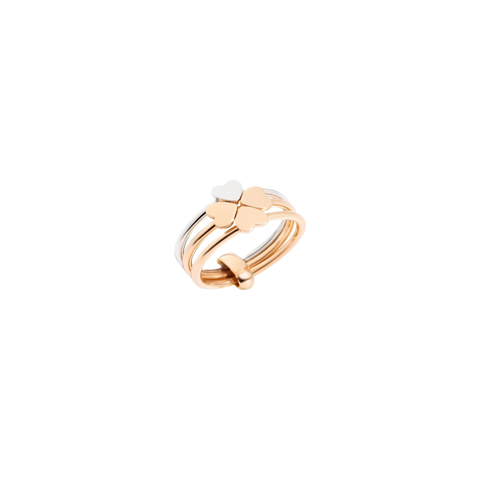 Four-Leaf clover rose gold Ring - Rose Gold