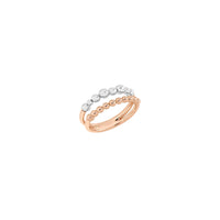 Bollicine rose gold & silver Ring - Rose Gold & Silver