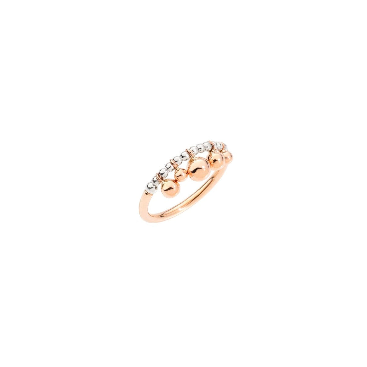 Bollicine rose gold & sterling silver Ring - Rose Gold & Silver