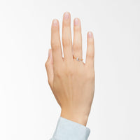 Moon yellow gold & white diamonds Ring - Yellow Gold