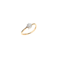 Four leaf clover yellow gold & diamonds Ring - Yellow Gold