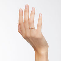 Star yellow gold & white diamonds Ring - Yellow Gold