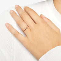 Mini granelli rose gold & silver Ring - Rose Gold & Silver