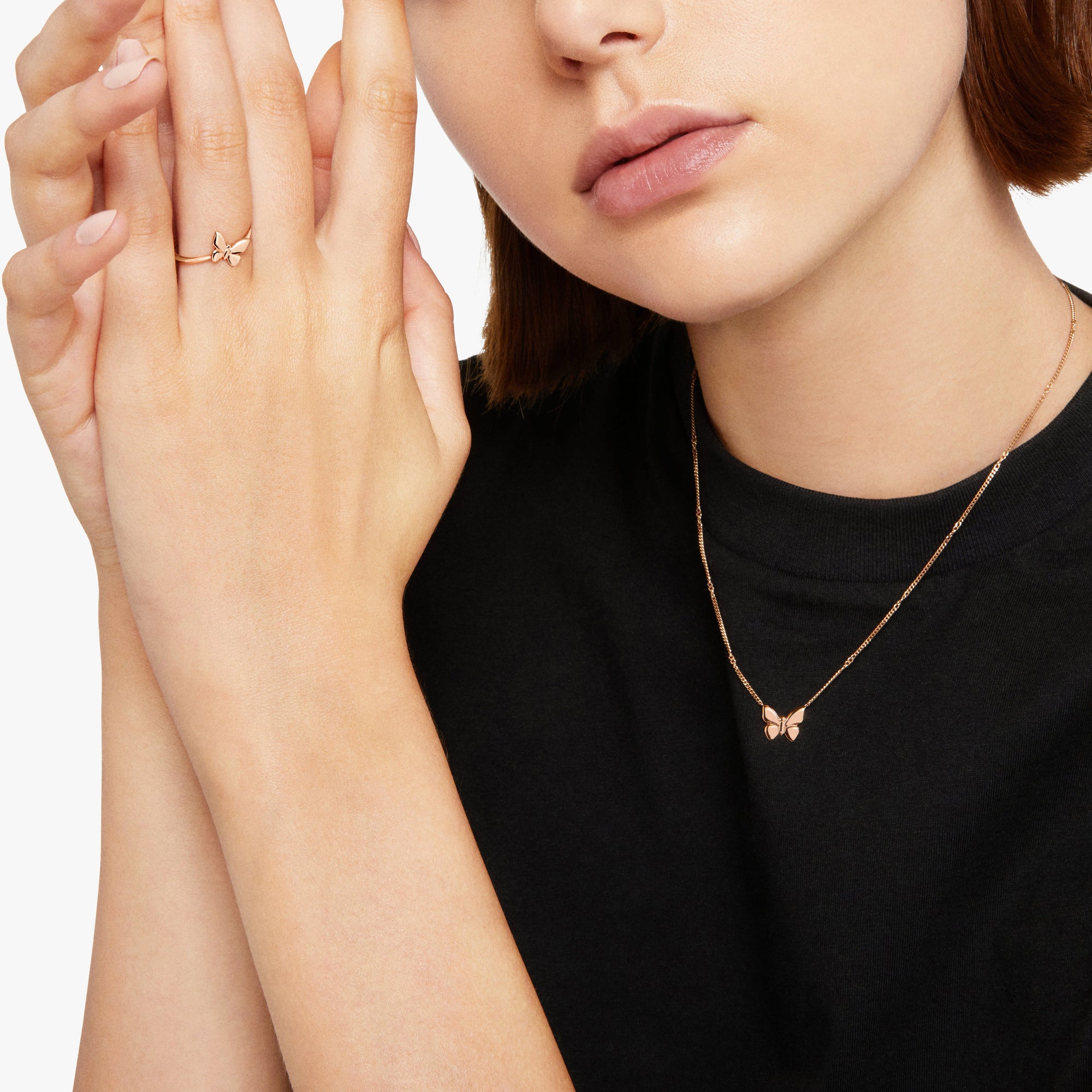 Butterfly rose gold Ring - Rose Gold