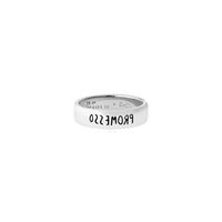 Sterling silver 'promesso' teloscrivoio ring - Silver