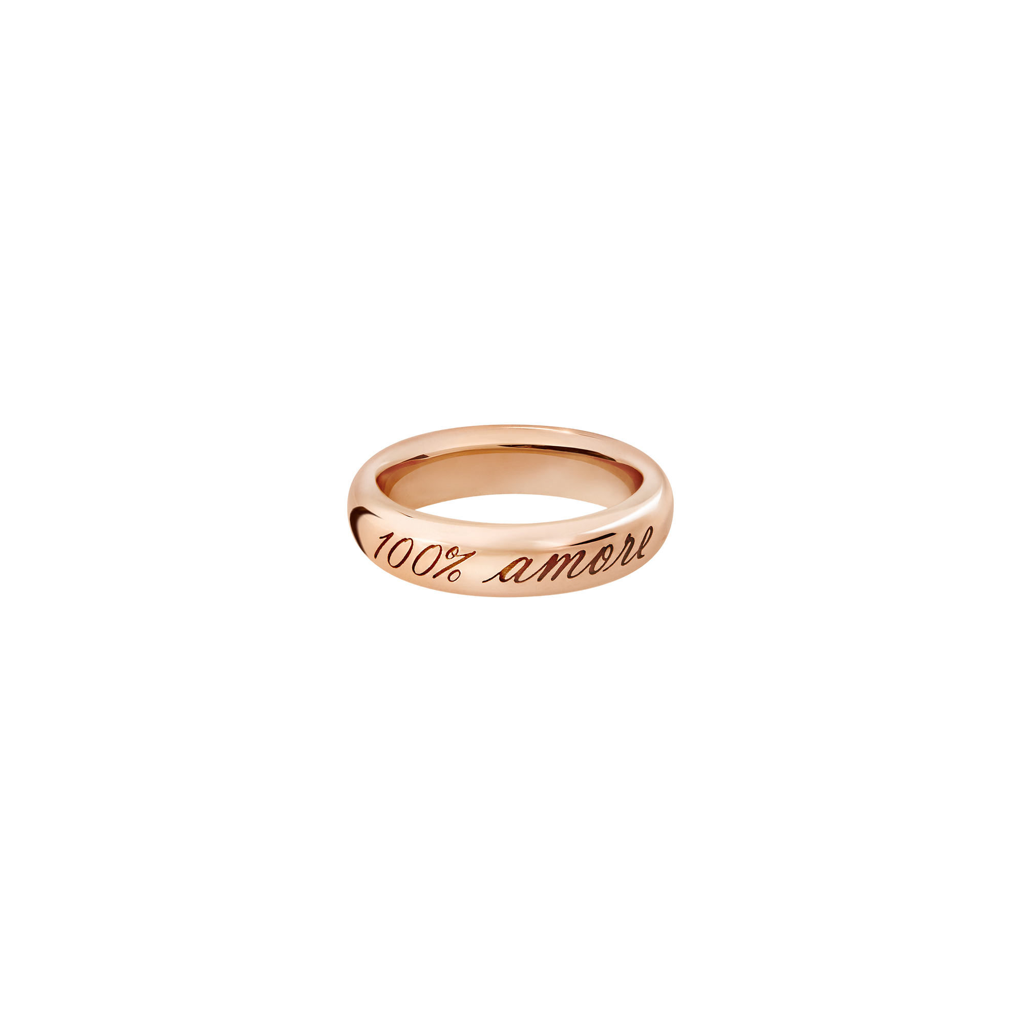 Heart rose gold & ruby Ring - Rose Gold