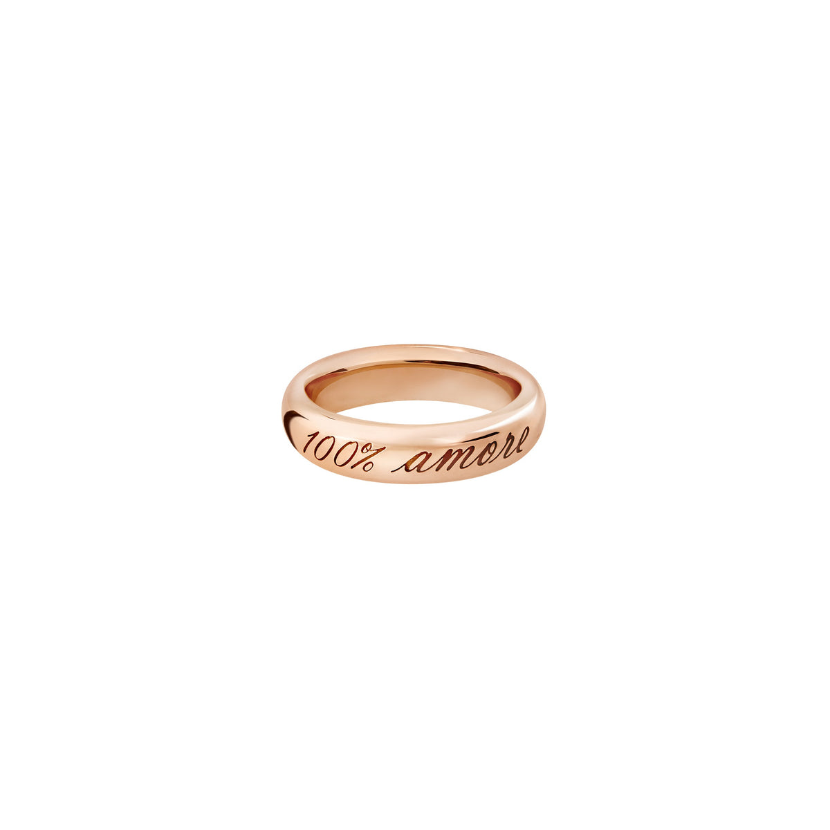 Heart rose gold & ruby Ring - Rose Gold