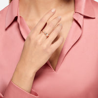 Nodo rose gold & diamond Ring - Rose Gold