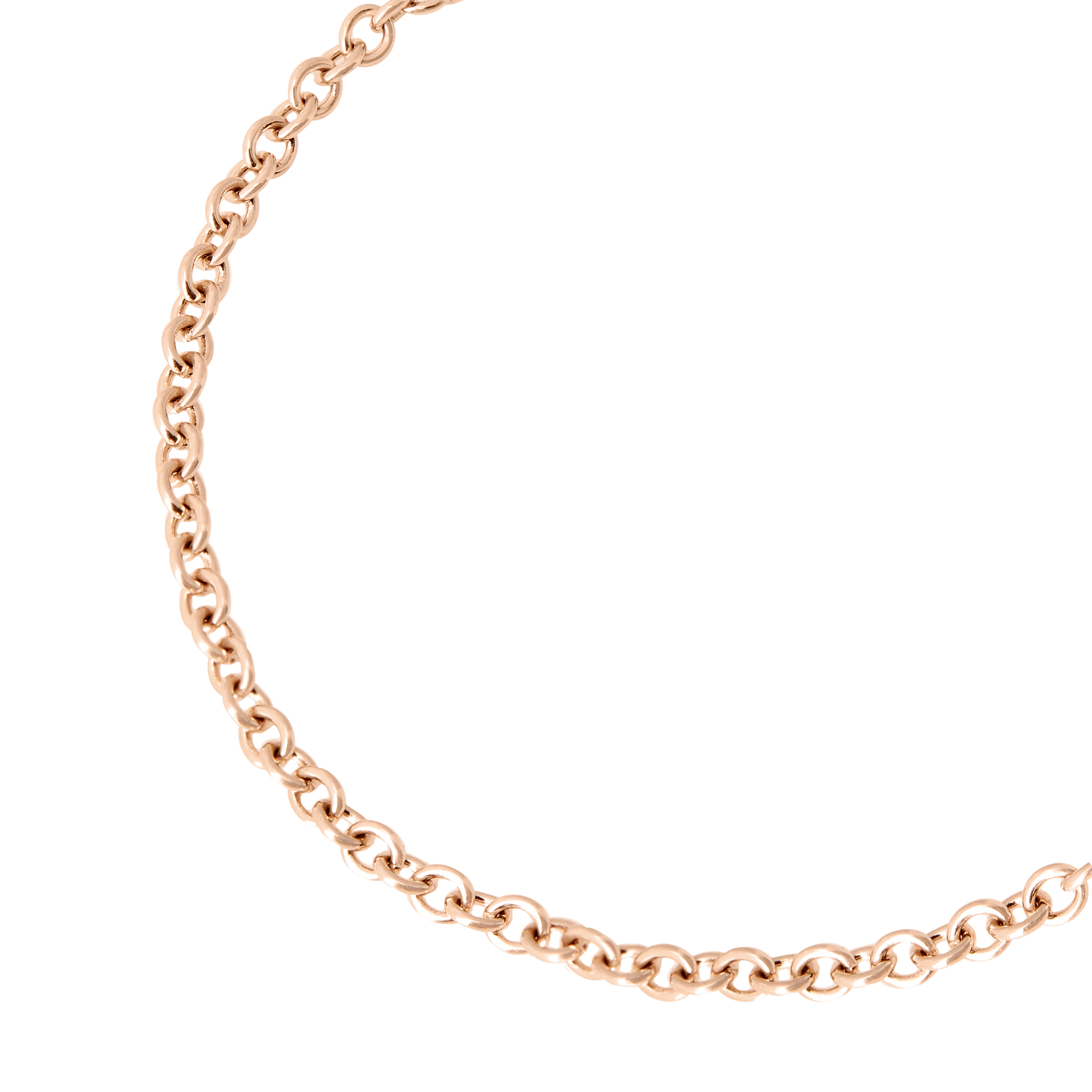 Essentials bracelet in 9K rose gold with plaquette in 9K rose gold - Rose Gold