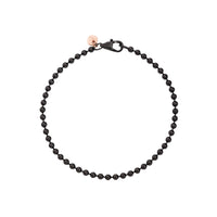 Bollicine black pvd Bracelet - Black & Rose Gold