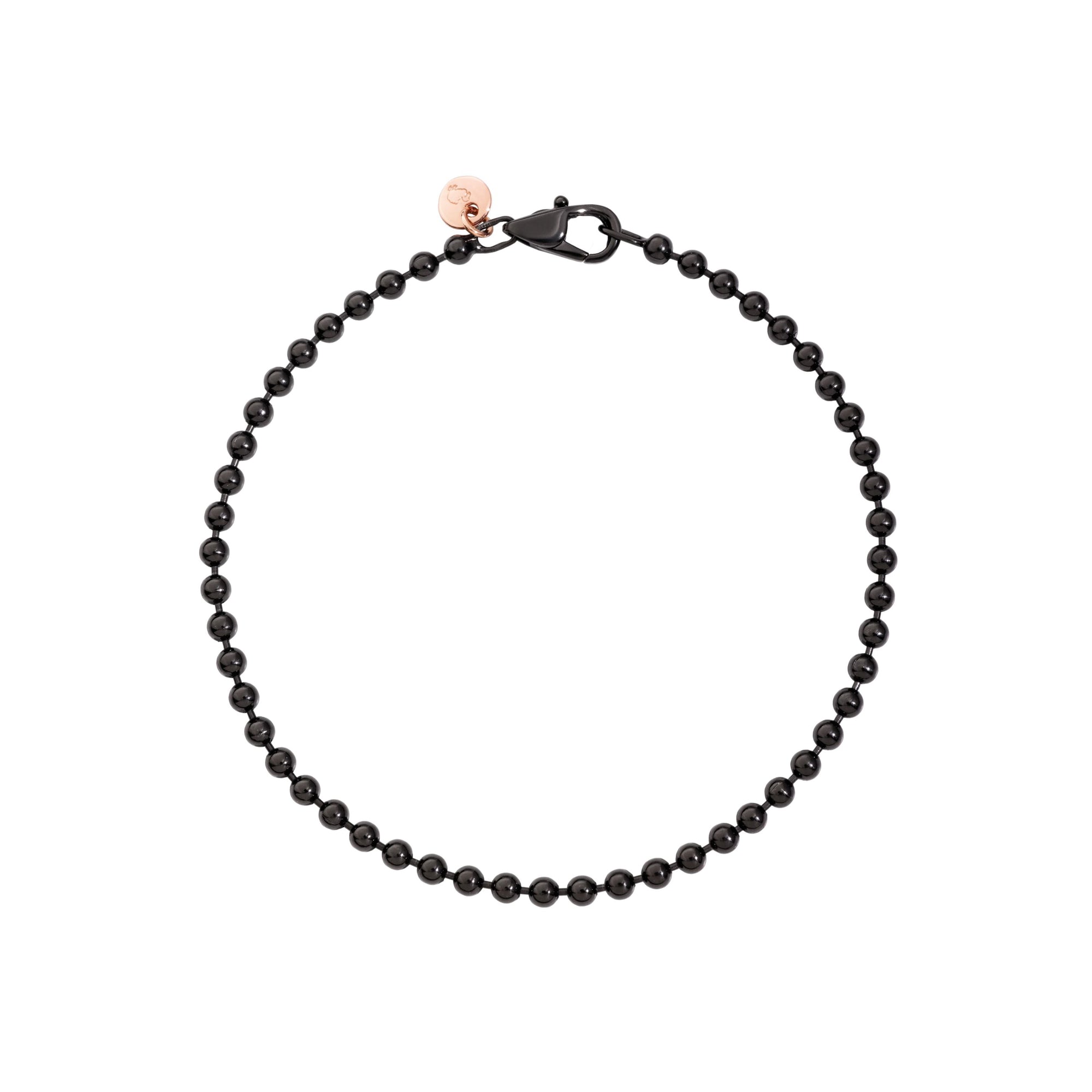 Bollicine black pvd Bracelet - Black & Rose Gold